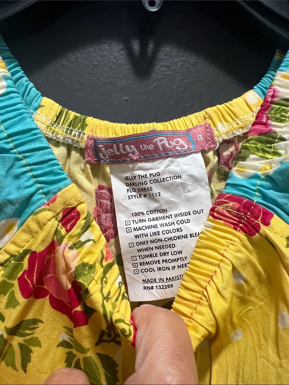 Jelly the Pug dress 👗 poke dots beautiful details ! Never worn new - Picture 2 of 3